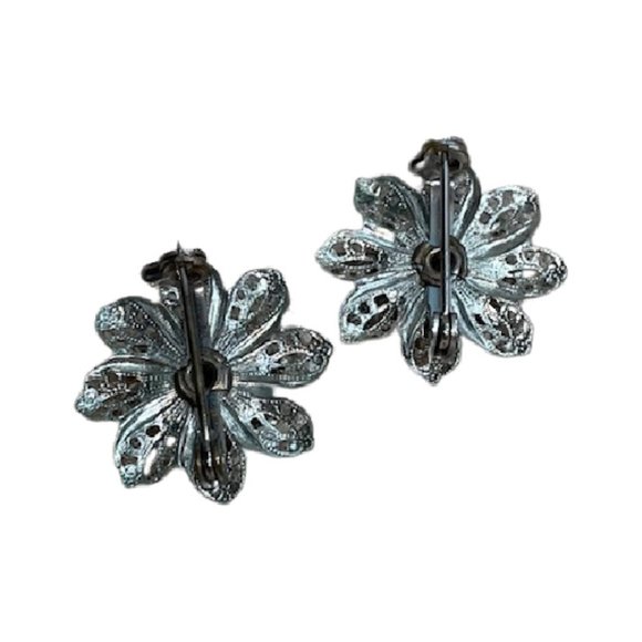 Vintage Crystal Flower Brooch Scatter Pins - Picture 2 of 3
